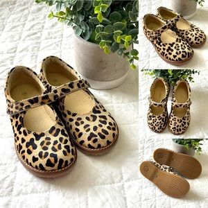 Mini Boden leopard Mary Janes